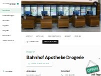 Website Screenshot Bahnhof Apotheke Drogerie
