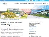 Website Screenshot Uroviva - Urologie im Spital Zollikerberg