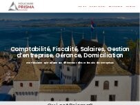 Website Screenshot Fiduciaire Prisma Solutions SA