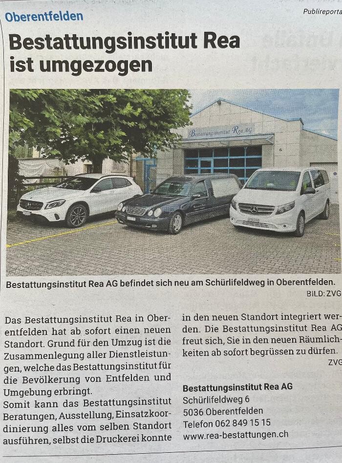 Bilder Bestattungsinstitut Rea AG