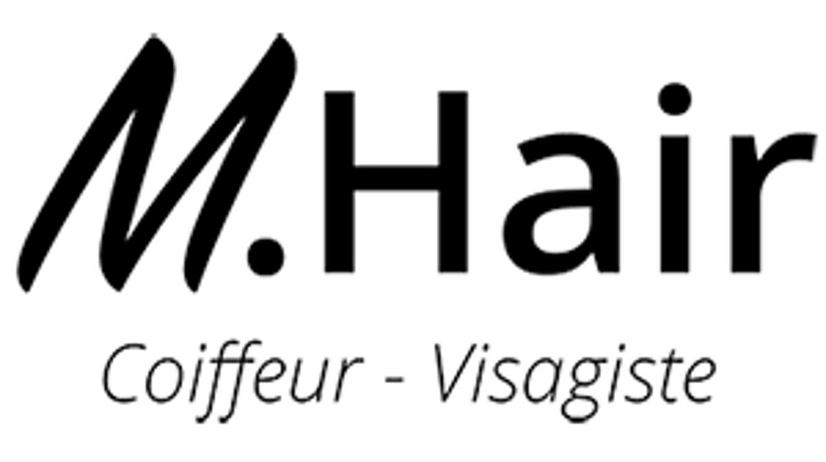 M. Hair coiffure, visagiste, coloriste Logo