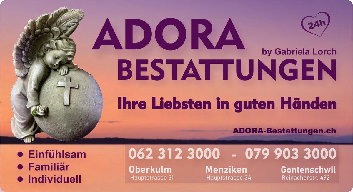 Bilder ADORA Bestattungen Bestattungsinstitut Aargau - Gabriela Lorch