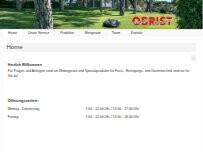 Website Screenshot Obrist Motorgeräte AG