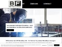 Website Screenshot BF Metallbau AG