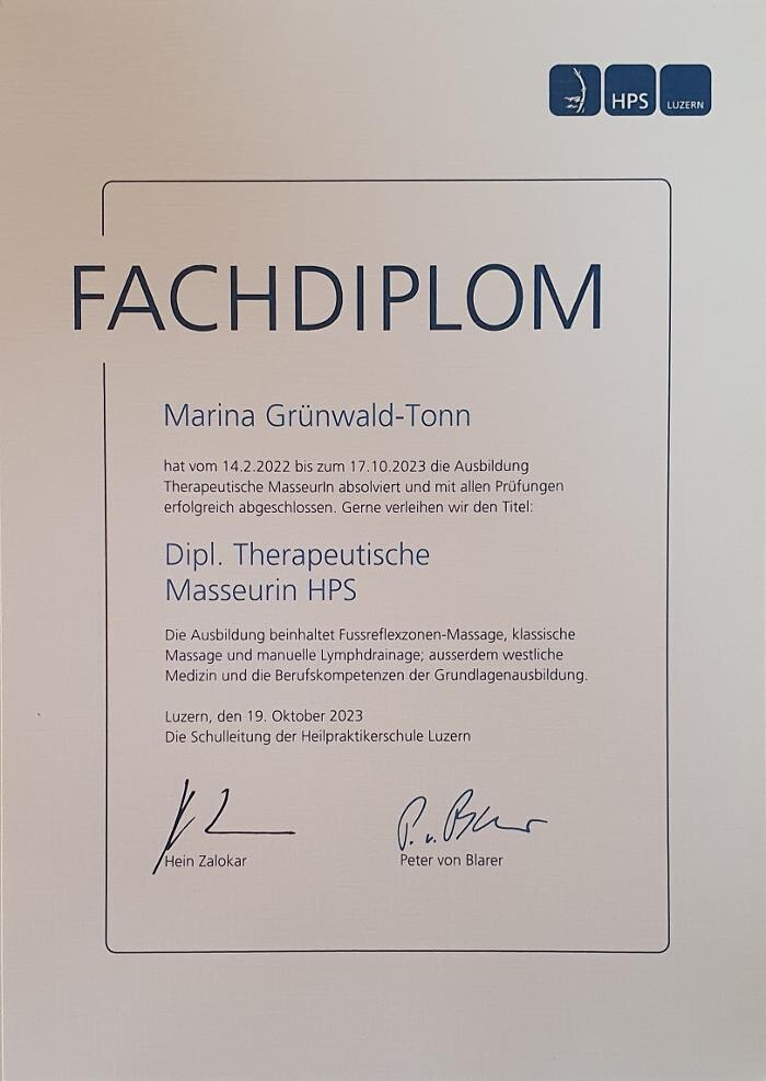 Bilder Massagepraxis Marina Grünwald