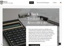 Website Screenshot A. Beck Treuhand & Accounting AG