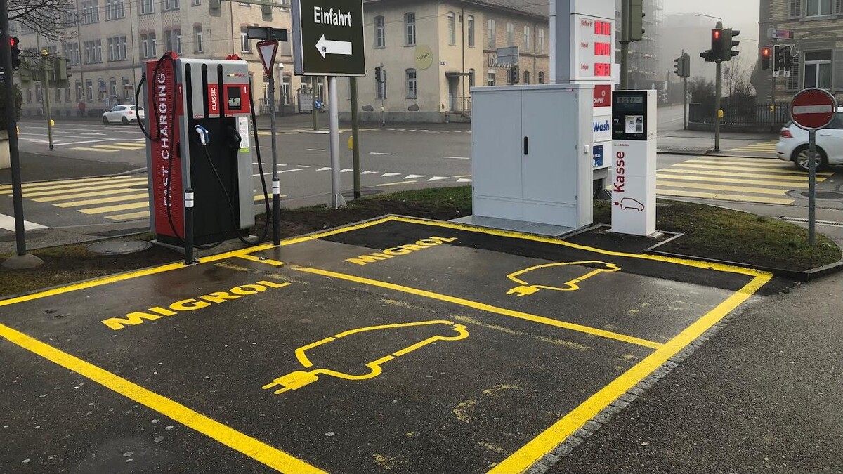 Bilder Migrol Charging Station