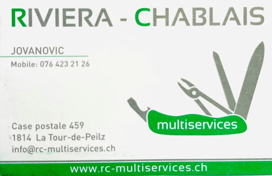Riviera Chablais Multiservices Jovanovic Nesa Logo