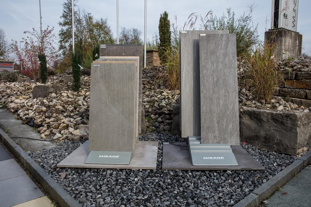 Bilder wunschräume - Platten-Ausstellung und Ideengarten - aktuelle Boden- und Wandplatten für Innen und Aussen in der Region Aarau
