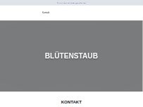Website Screenshot BlütenStaub