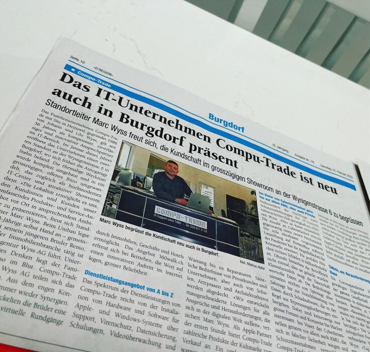 Bilder Compu-Trade Wyss IT-Support für Apple und Windows in Burgdorf