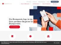 Website Screenshot Blutspende SRK Nordwestschweiz | Zentrum Zofingen