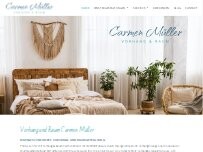 Website Screenshot Vorhang & Raum, Carmen Müller