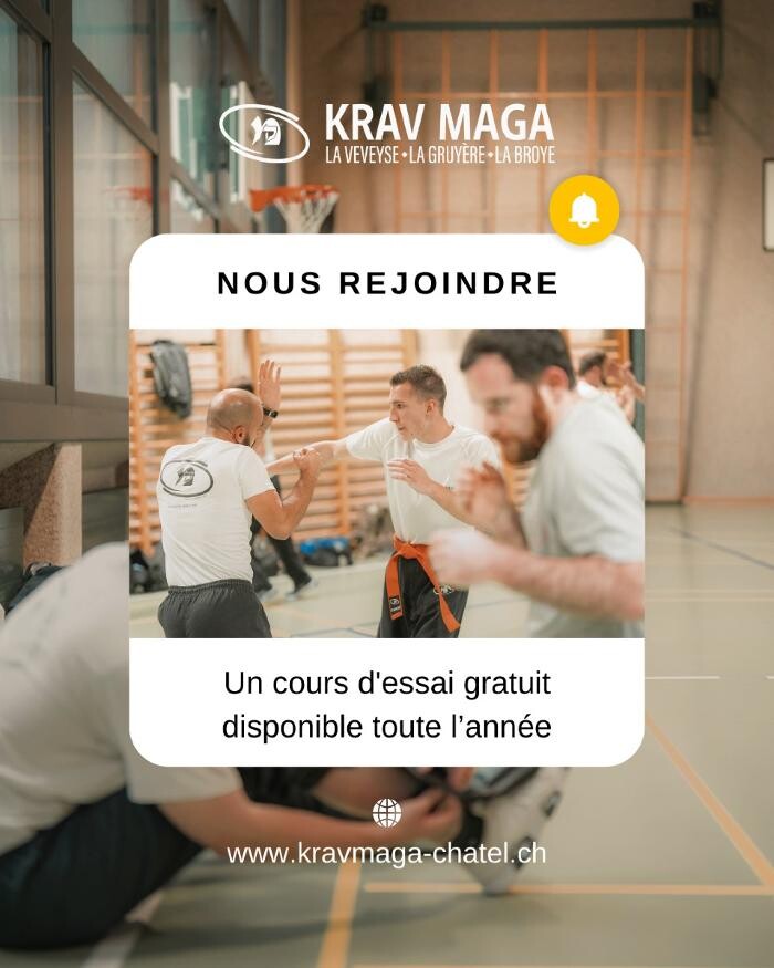 Bilder CENTRE DE FORMATION DE KRAV MAGA DE LA VEVEYSE GRUYÈRE ET DE LA BROYE sur les sites de Châtel-St-Denis Bulle et Payerne
