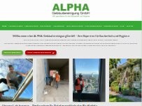 Website Screenshot ALPHA Gebäudereinigung GmbH