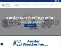 Website Screenshot Amsler-Waeckerling GmbH