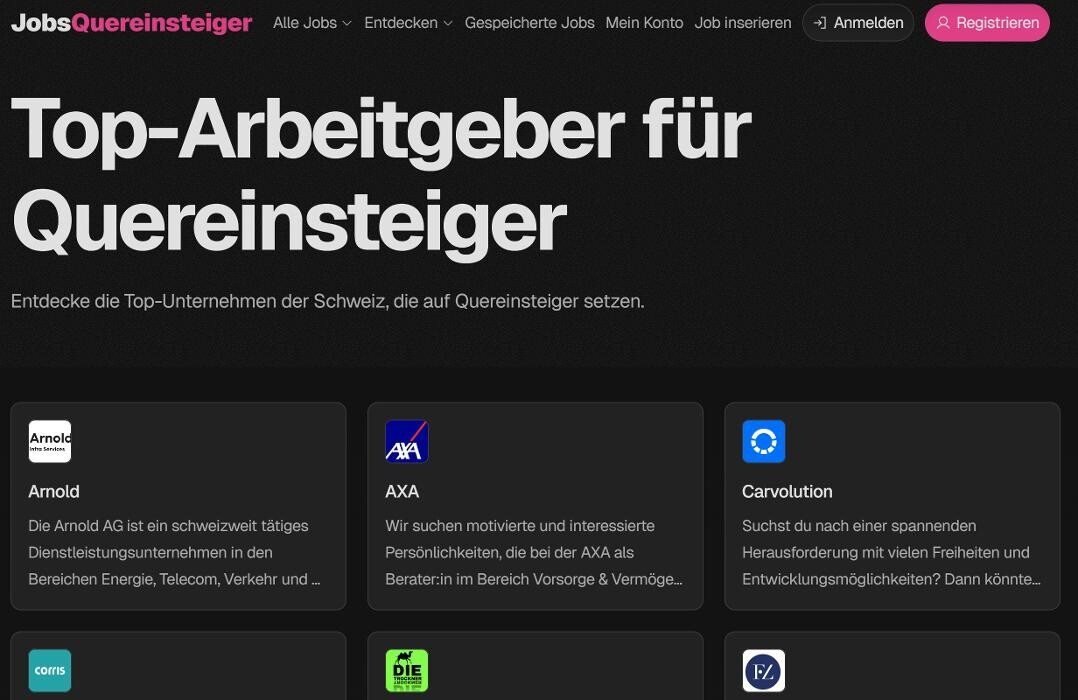 Bilder Jobs Quereinsteiger