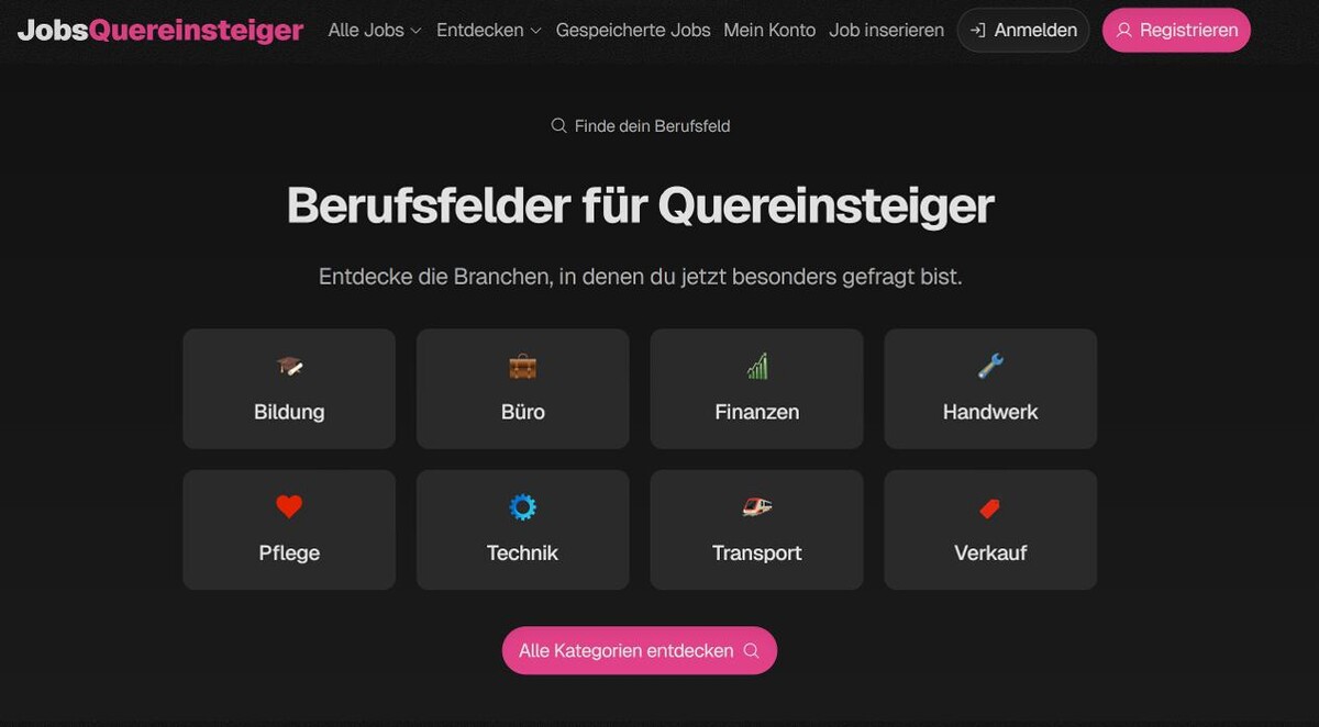 Bilder Jobs Quereinsteiger
