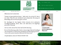 Website Screenshot Landpraxis für Gesundheit