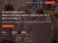 Website Screenshot Schreinerei Breu GmbH