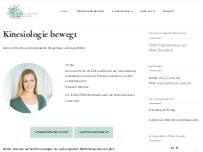 Website Screenshot Praxis für Kinesiologie - Melanie Ruoss