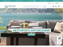 Website Screenshot Viplounge Gartenlounge Ausstellung