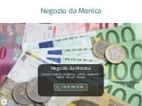 Website Screenshot Negozio da Monica