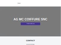 Website Screenshot AG MC COIFFURE SNC