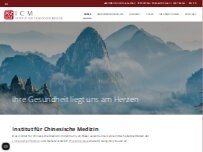Website Screenshot ICM Institut für Chinesische Medizin, Akupunktur, TCM, Tui-Na