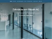 Website Screenshot Zahnärzte am Pfauen Dr. Med. Dent Giudici