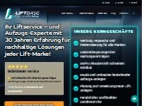 Website Screenshot Liftbase GmbH - Liftservice & Aufzug Wartung