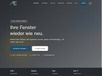 Website Screenshot AE Fenster Türe Glas Reparatur GmbH