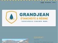 Website Screenshot Grandjean Etanchéité et Résine Sàrl