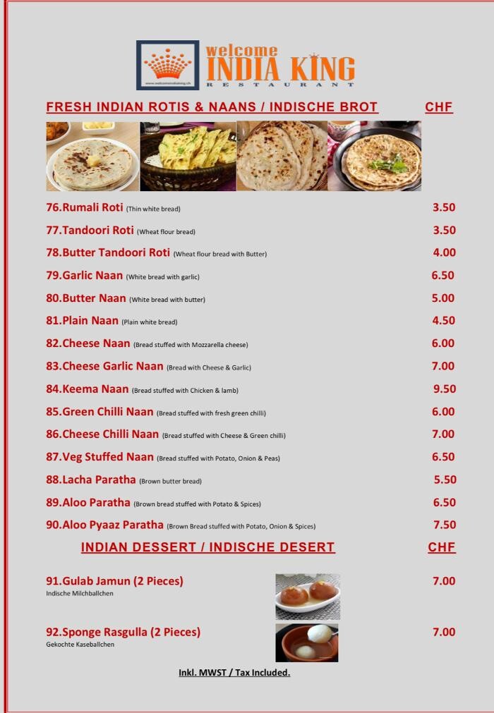Bilder Restaurant Welcome India King - Indian Restaurant