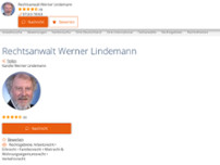 Werner Lindemann Rechtsanwalt website screenshot