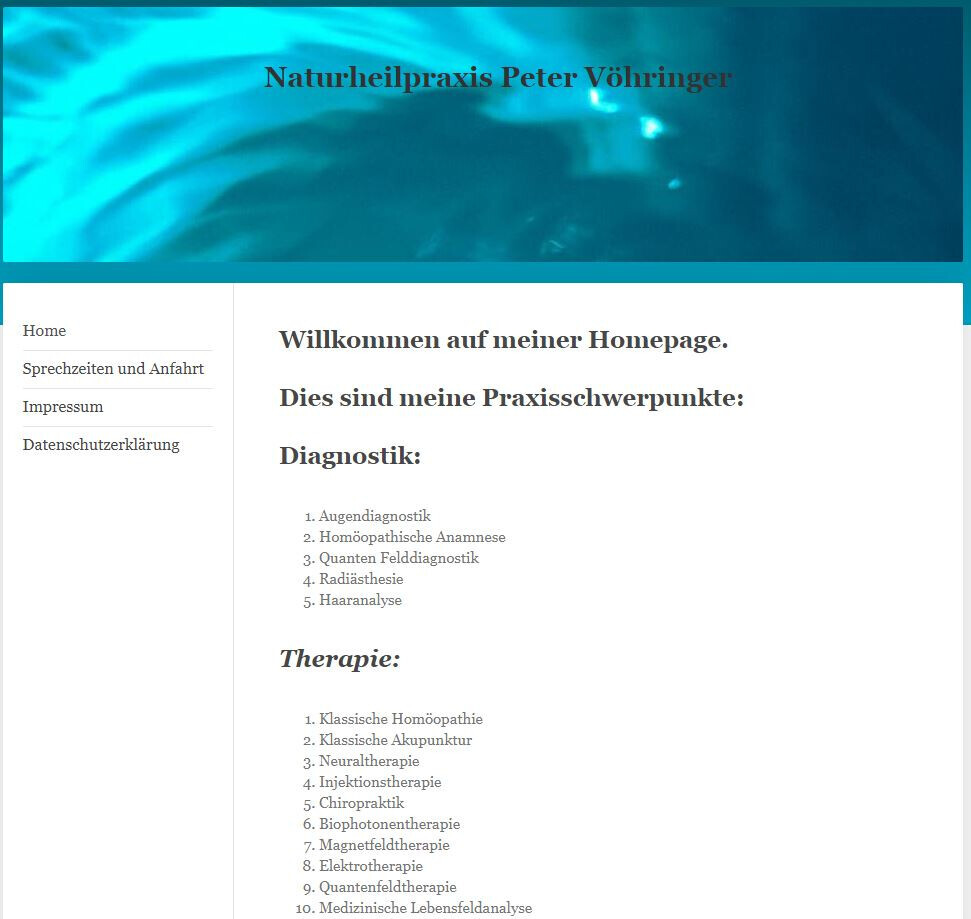 Bilder Naturheilpraxis Peter Vöhringer