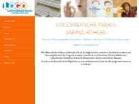 Website Screenshot Logopädische Praxis Sabina Köhler