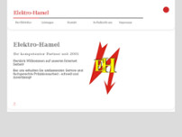 Screenshot for http://www.hamel-elektrotechnik.de