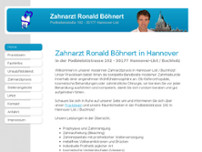 Zahnarzt Böhnert website screenshot