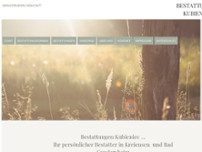 Bestattungen Kubieniec website screenshot