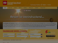 horst becker touristik GmbH & Co. KG website screenshot