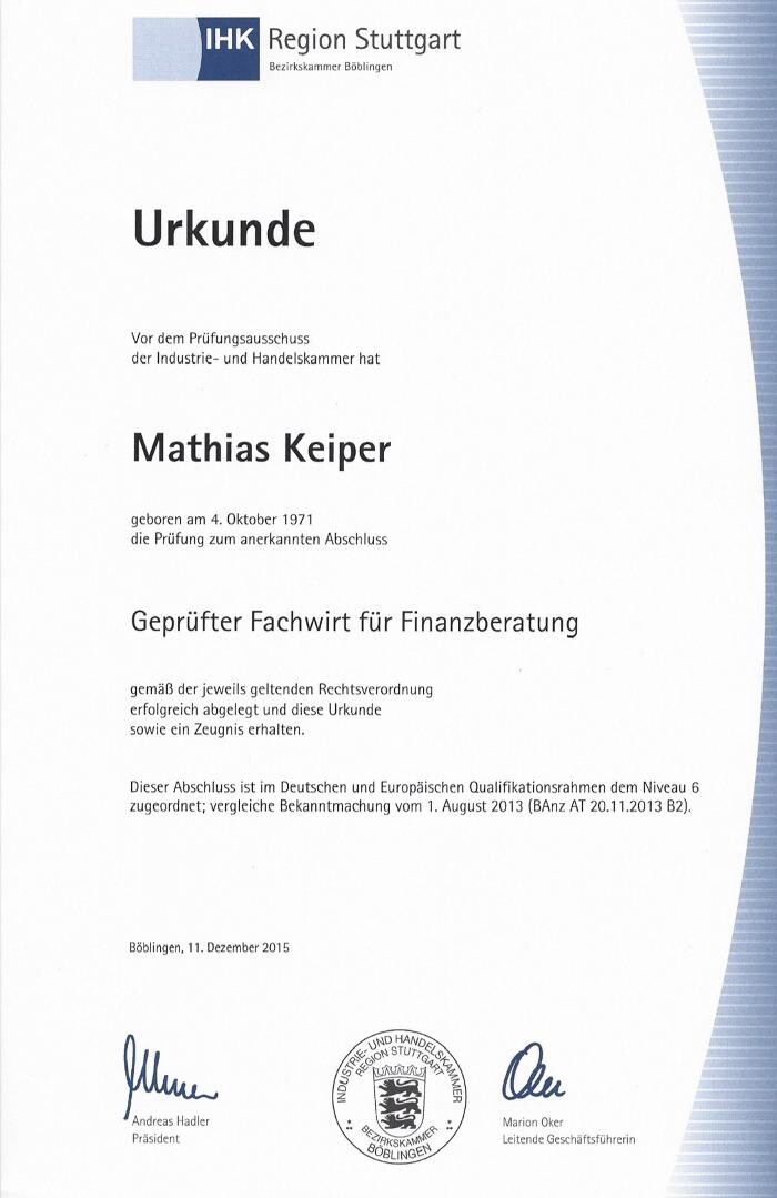 Bilder Die FinanzPartner Mathias Keiper