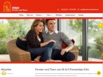Website Screenshot W&H Kölner Fensterbau - Barbaros Hekimoglu