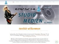 Website Screenshot Erzschlag-Tonstudio und Veranstaltungsagentur GbR