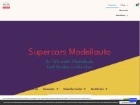 Website Screenshot Supercars Modellauto | Modellautos | München