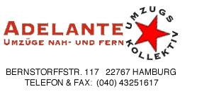 Adelante GmbH Umzugskollektiv Logo