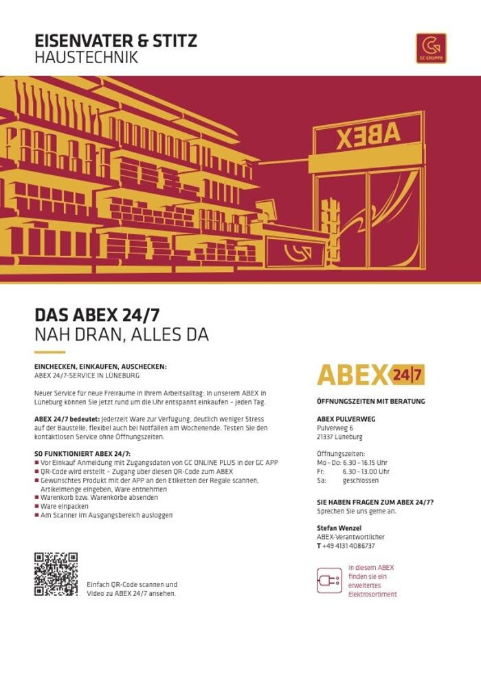 Bilder ABEX 24/7 EISENVATER & STITZ HAUSTECHNIK