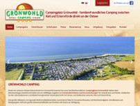 Grönwohld Camping website screenshot