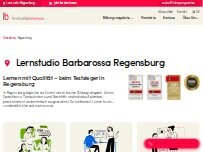 Website Screenshot Lernstudio Barbarossa Regensburg