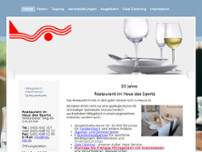 Restaurant im Haus des Sports website screenshot